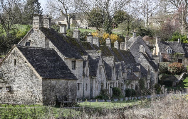 Row of houses in the Cotswolds 