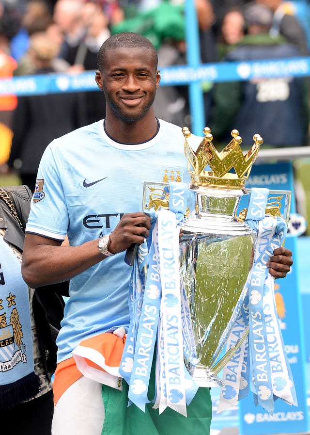 Yaya Toure was outstanding when City won the title again in 2014