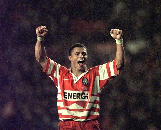 Jason Robinson enjoyed great success in rugby league with Wigan before switching codes 