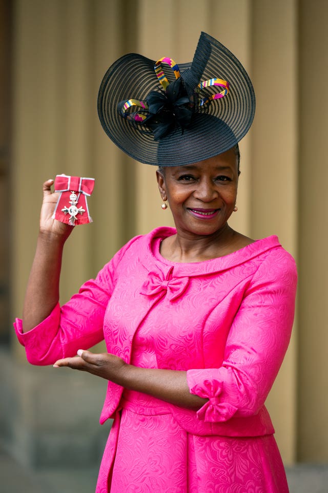 Kathy Williams with her medal