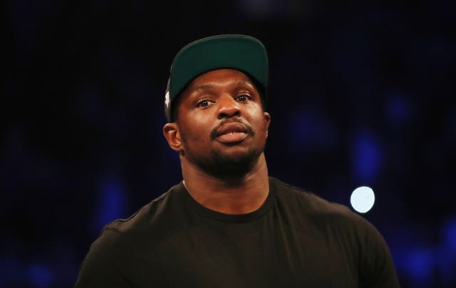 Dillian Whyte, pictured, was ringside to see Oleksandr Usyk defeat Tony Bellew (Nick Potts/PA)