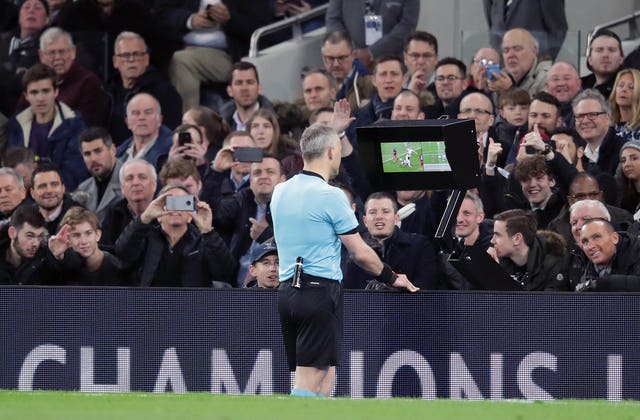 VAR has been used in the Champions League (PA)