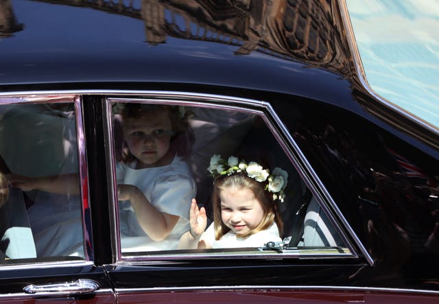 Princess Charlotte was a bridesmaid at the Duke and Duchess of Sussex's wedding and will be among the bridal party when Eugenie marries. Andrew Milligan/PA Wire
