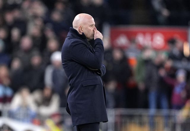 Liverpool manager Arne Slot during the disappointing draw 