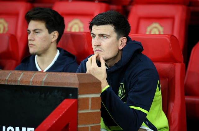 Harry Maguire has spent a lot of time on the bench at Manchester United this season