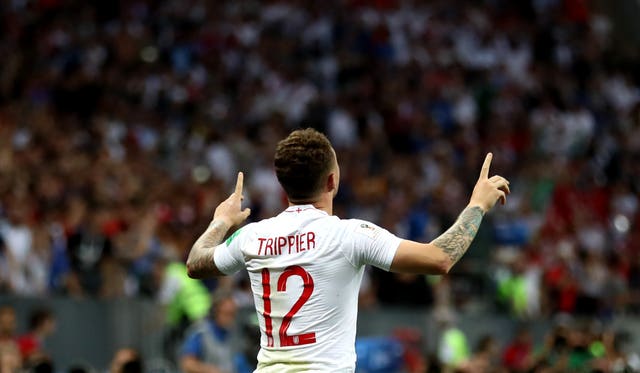 Kieran Trippier was one of the tournament's stand-out players