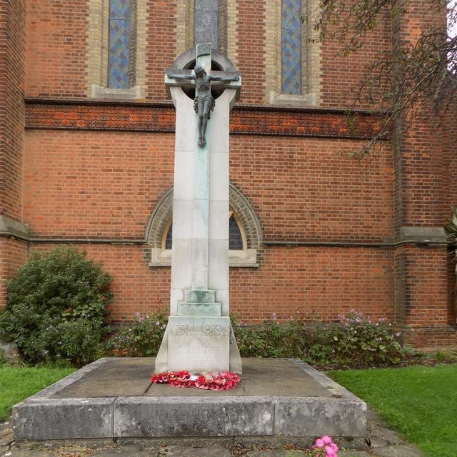 Bromley War Memorial, at St Luke’s Church, Bromley Common