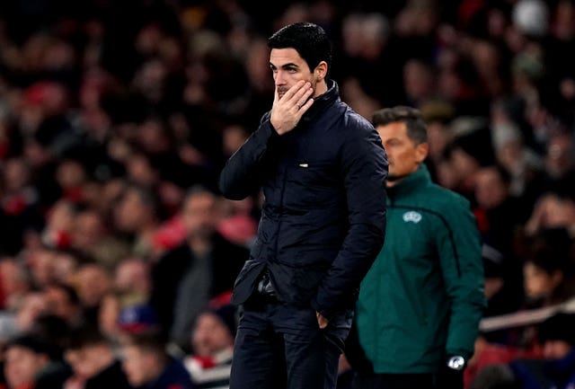 Arteta lost his first European tie as a manager following Thursday's defeat to Olympiakos.