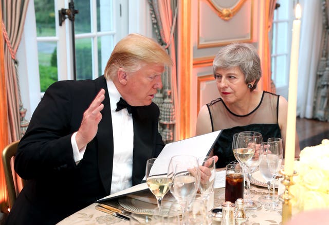 Donald Trump and Theresa May