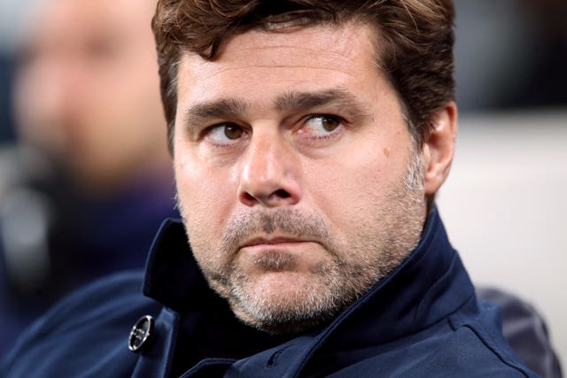 Former Spurs boss Mauricio Pochettino looks on 