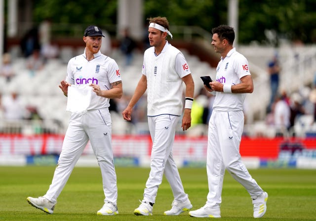 Ben Stokes (left) has full faith in Stuart Broad (left) and James Anderson (right) this week.
