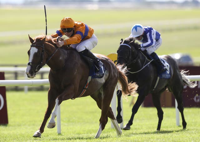 Emporio winning at the Curragh