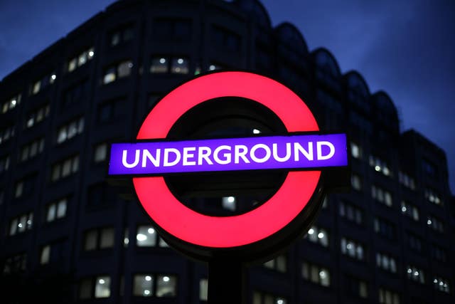 London Tube Sign Stock