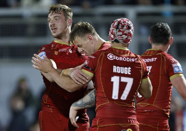 Catalans Dragons celebrate