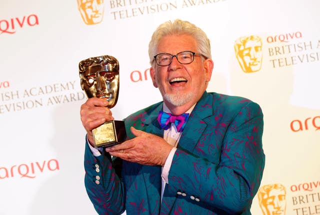 Rolf Harris with his Bafta