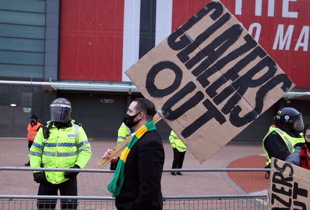 Manchester United fans regularly protest against the Glazers