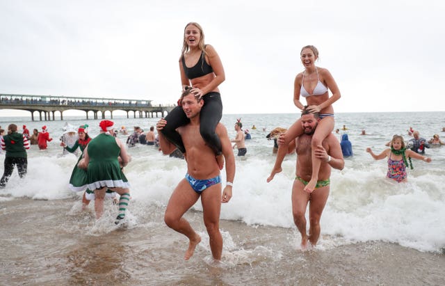 Christmas Day swim – Bournemouth