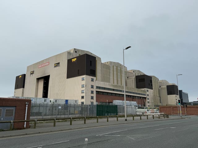 Exterior view of a BAE Systems warehouse