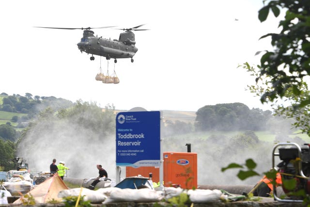 Toddbrook Reservoir damaged