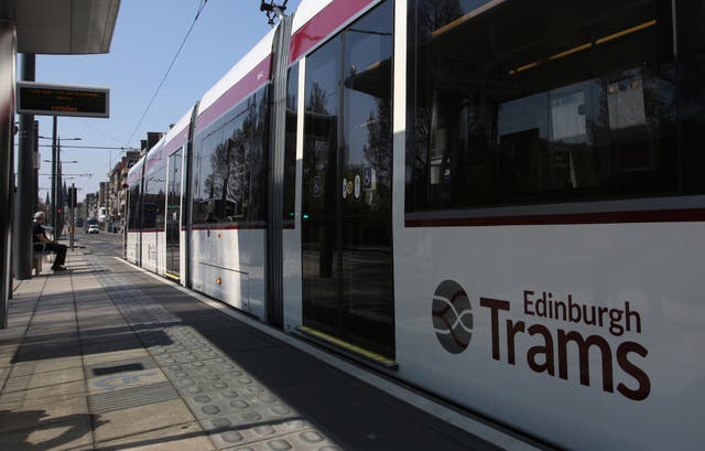 Edinburgh city trams