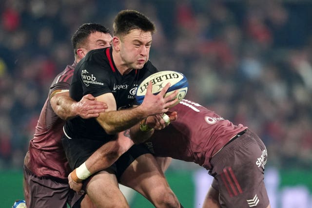 Fergus Burke playing for Saracens