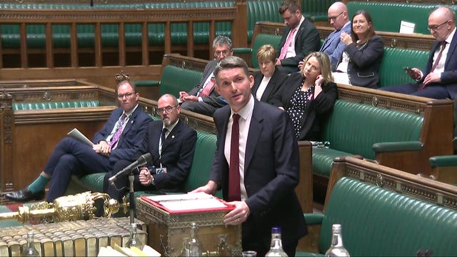 Cabinet Office minister Chris Ward speaking in the House of Commons in October 2025
