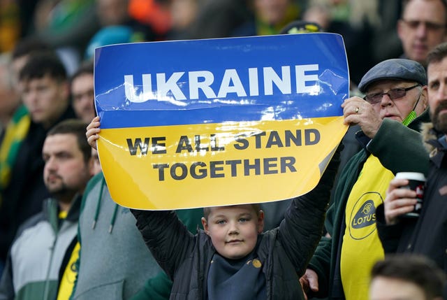 The Premier League has shown its support for Ukraine over the recent weekend of matches