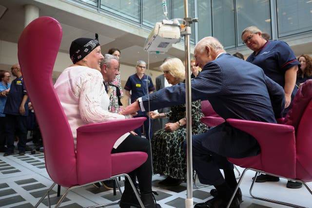 Royal visit to Macmillan Cancer Centre