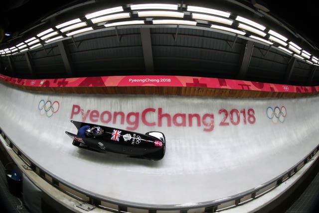 Great Britain's Brad Hall and Joel Fearon were seventh overnight in the two-man bobsleigh