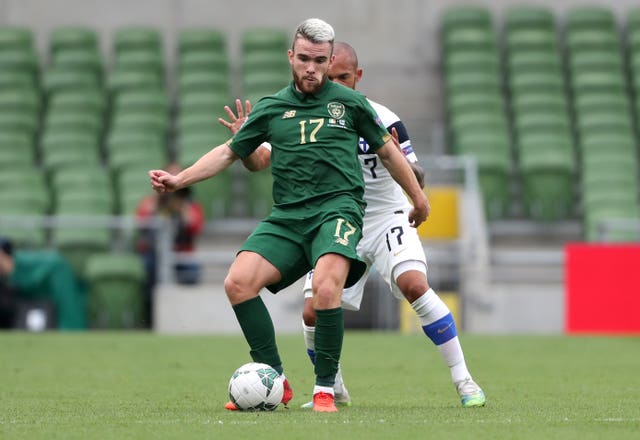 Aaron Connolly (left) enjoyed a good start to the second half at the Aviva Stadium