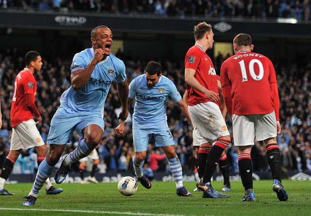 Vincent Kompany's header put City in control of the title race in 2012