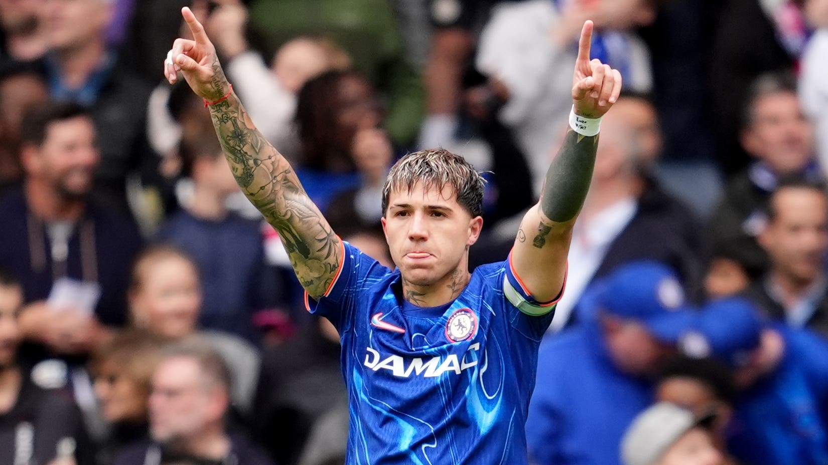 Enzo Fernandez set Chelsea on their way (Adam Davy/PA)