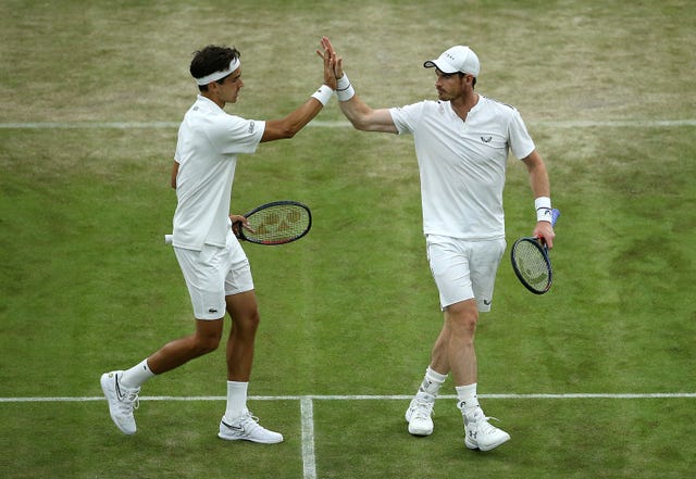 Pierre-Hugues Herbert and Andy Murray