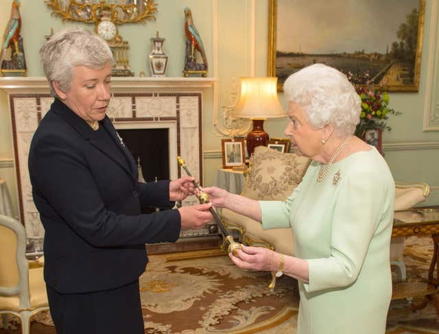 Queen receives the new Black Rod