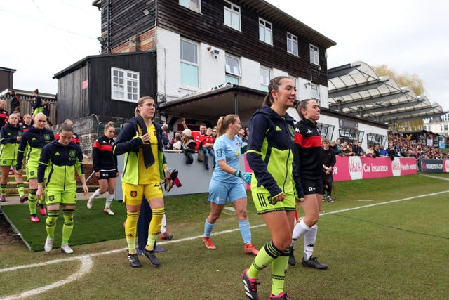 Lewes v Manchester United – Vitality Women’s FA Cup – Quarter Final – The Dripping Pan
