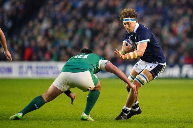 Jamie Ritchie against Ireland