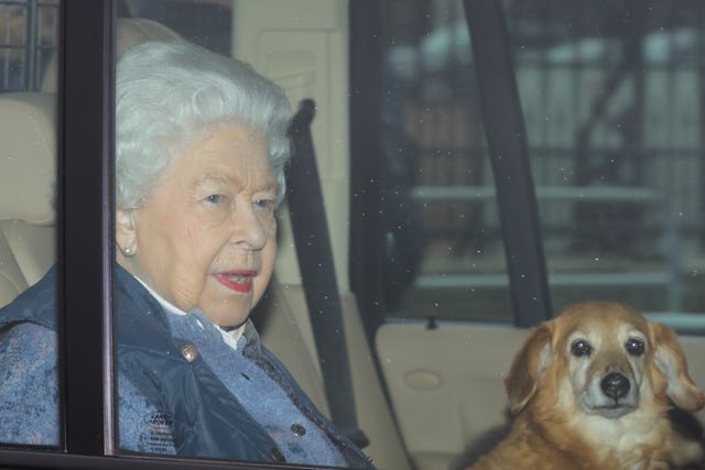 The Queen leaves for Windsor