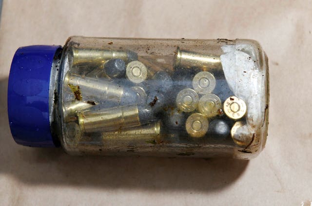 Ammunition recovered by police