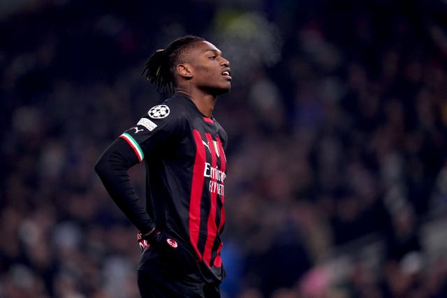 AC Milan’s Rafael Leao missed a gilt-edged chance to beat Newcastle