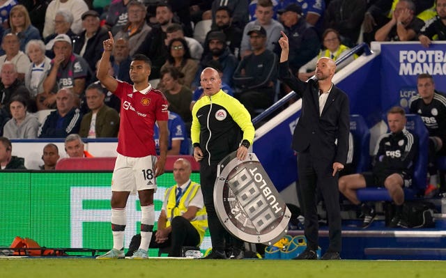 Erik ten Hag and Casemiro