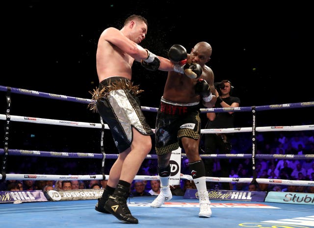 Dillian Whyte, right, defeated Joseph Parker in July 2018 (Nick Potts/PA)