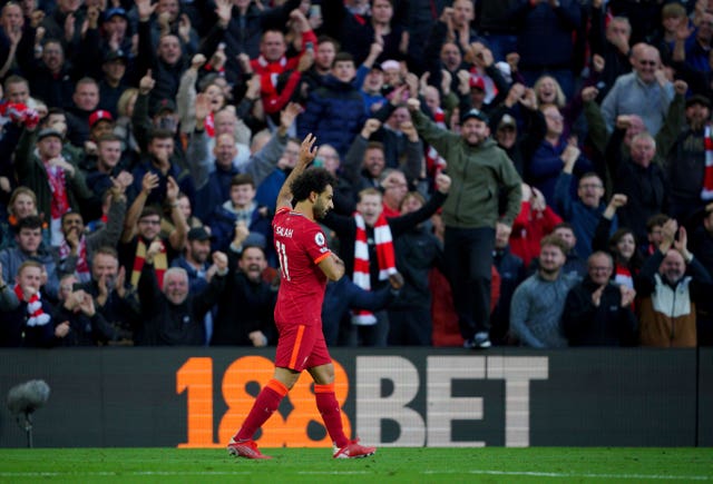 Salah scored a stunning goal to take the lead 