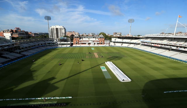 Cricket grounds, such as Lord's, may play host to England games behind closed doors (Mike Egerton/PA)