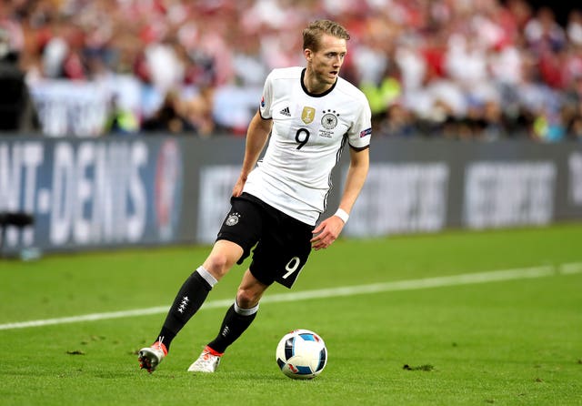 Andre Schurrle in action for Germany (Martin Rickett/EMPICS Sport)