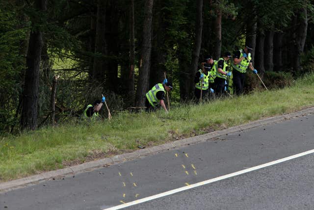 M9 crash scene