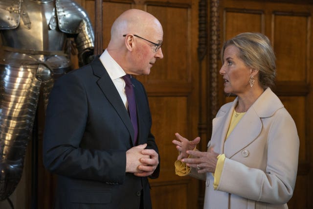 Duchess of Edinburgh and John Swinney