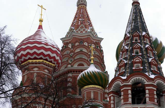 St Basil’s Cathedral, in Moscow’s Red Square (Ian Nicholson/PA)