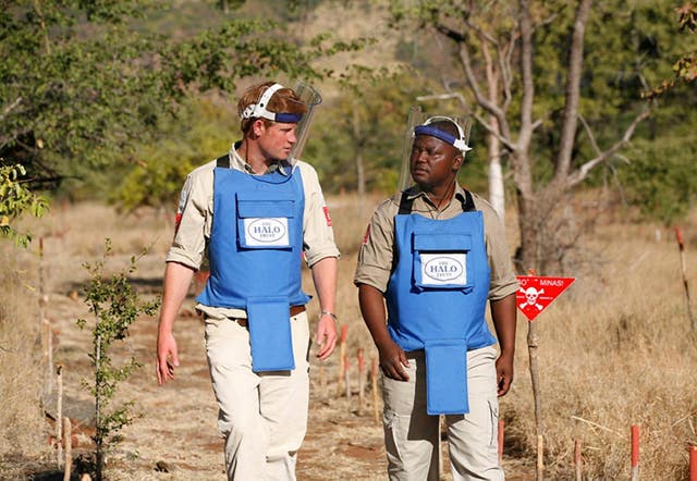 Prince Harry visits The HALO Trust