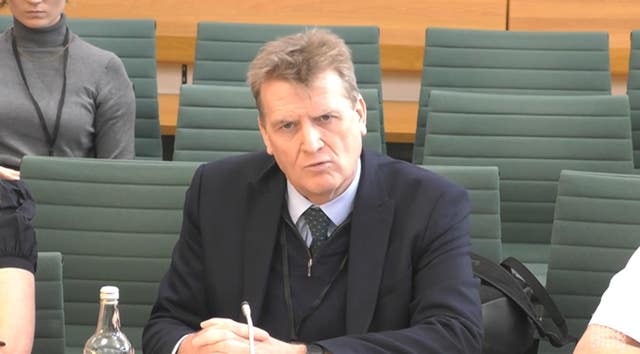 Julian Redhead addresses a Commons committee