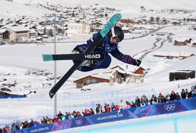 Great Britain’s Zoe Atkin during the Women’s Freeski Halfpipe Final 